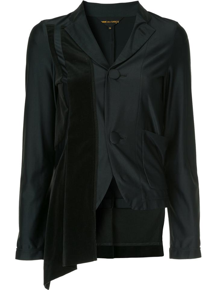 Comme Des Garçons Vintage Asymmetric Fitted Blazer - Blue