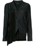 Comme Des Garçons Vintage Asymmetric Fitted Blazer - Blue