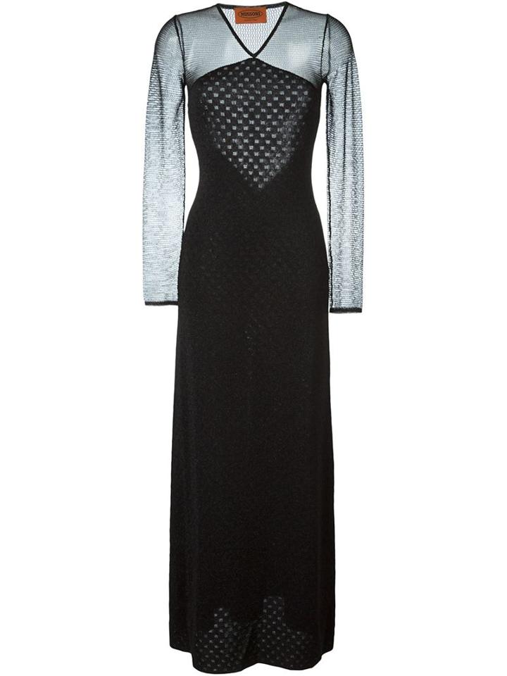 Missoni Open Knit Panel Maxi Dress