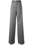 Pt01 Wide Leg Tailored Trousers - Grey