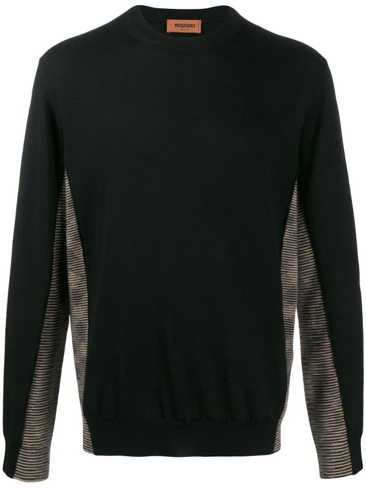 Missoni Stripe Detail Jumper - Black