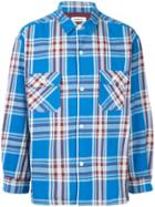 Monkey Time Checked Button-down Shirt - Blue