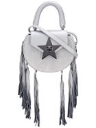 Salar 'mimi' Tote, Women's, Grey, Calf Suede/metal/calf Leather