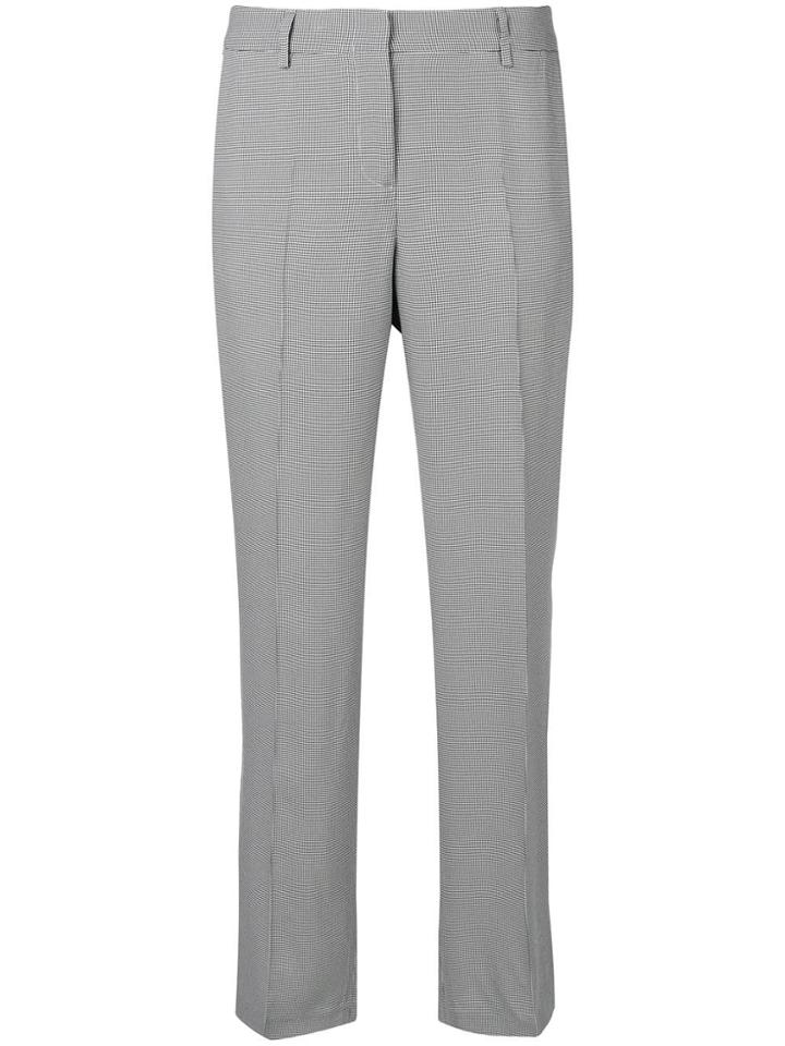 Tonello Houndstooth Tapered Trousers - Black