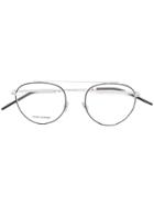 Dior Eyewear Aviator Frame Glasses - Silver
