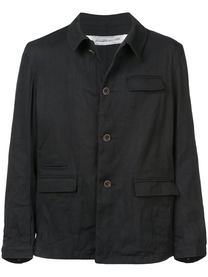 Individual Sentiments Military Style Jacket - Black