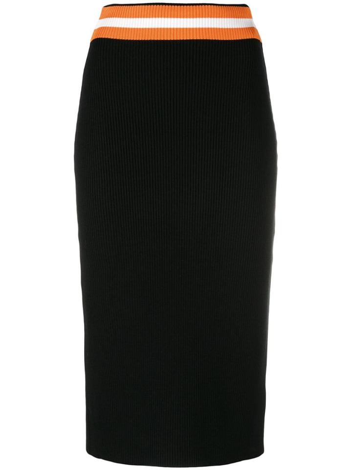 Calvin Klein Knitted Pencil Skirt - Black