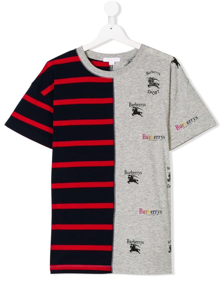 Burberry Kids Teen Short Sleeve T-shirt - Grey