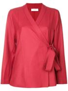 Incotex Wrap-around Blouse - Red