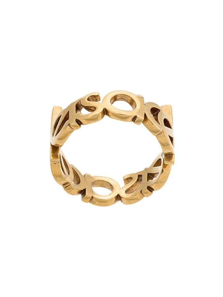 Versace Logo Cut Out Ring - Kot