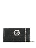 Philipp Plein Logo Plaque Purse - Black