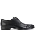 Bottega Veneta Woven Toe Oxford Shoes - Black