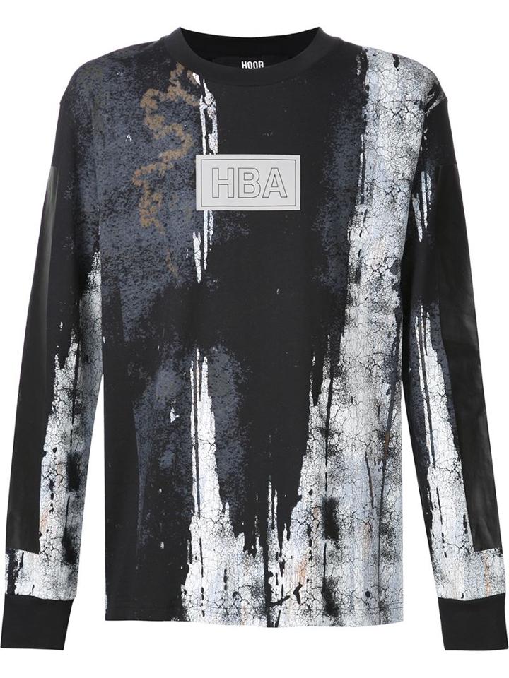 Hood By Air Paint Splatter Effect Sweatshirt