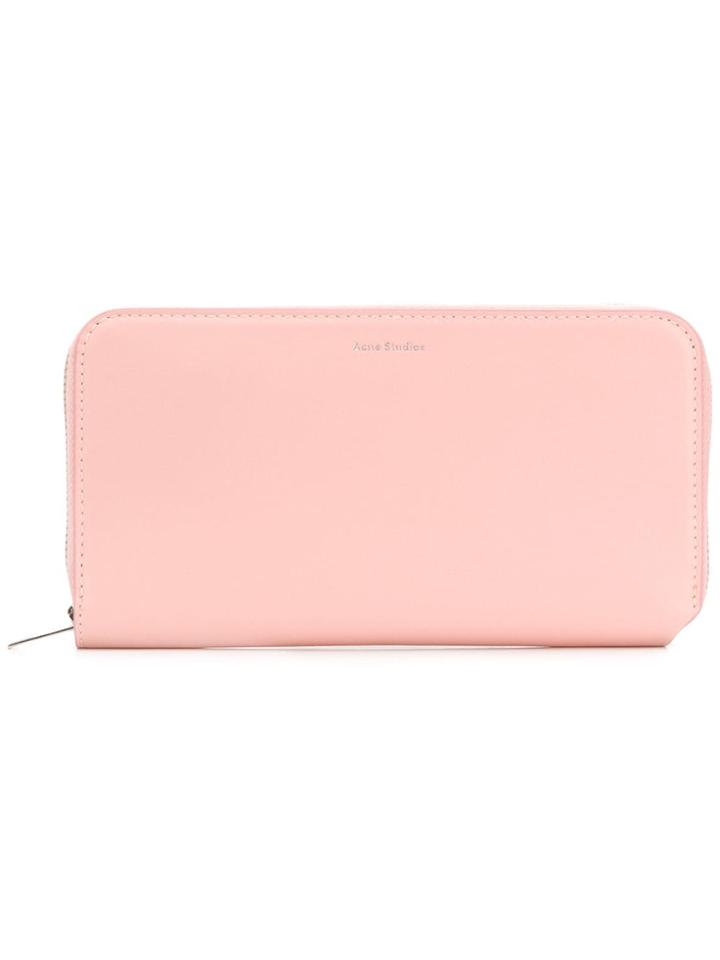 Acne Studios Fluorite S Continental Wallet - Pink