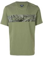 Woolrich Logo Stripe T-shirt - Green