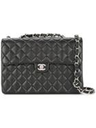 Chanel Vintage Jumbo Double Chain Bag - Black