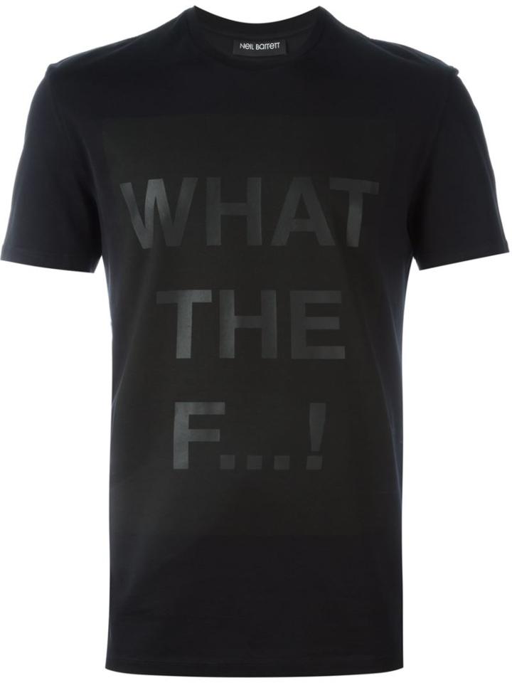 Neil Barrett 'what The F!' T-shirt