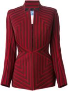 Thierry Mugler Vintage Striped Jacket - Red