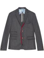 Gucci - Cambridge Flannel Jacket - Men - Nylon/spandex/elastane/wool - 50, Grey, Nylon/spandex/elastane/wool