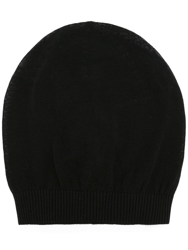 Rick Owens Beanie Hat - Black