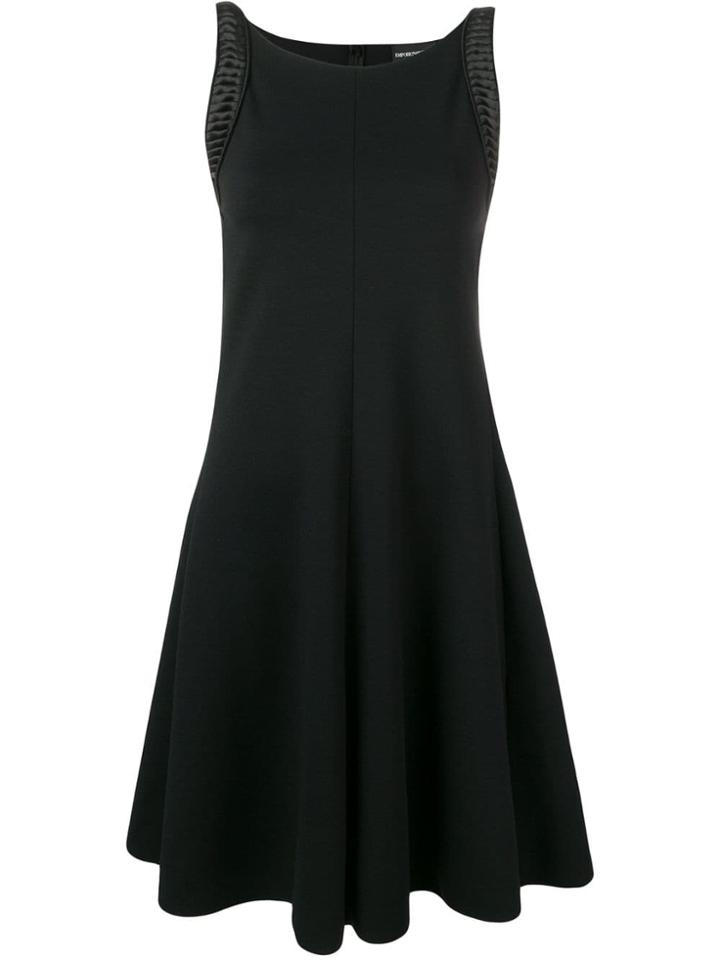 Emporio Armani Decorative Shoulder Panel Dress - Black