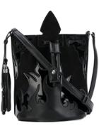 Saint Laurent Small Anja Tassel Bucket Bag - Black