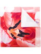 Salvatore Ferragamo Delicate Flower Print Scarf - Red