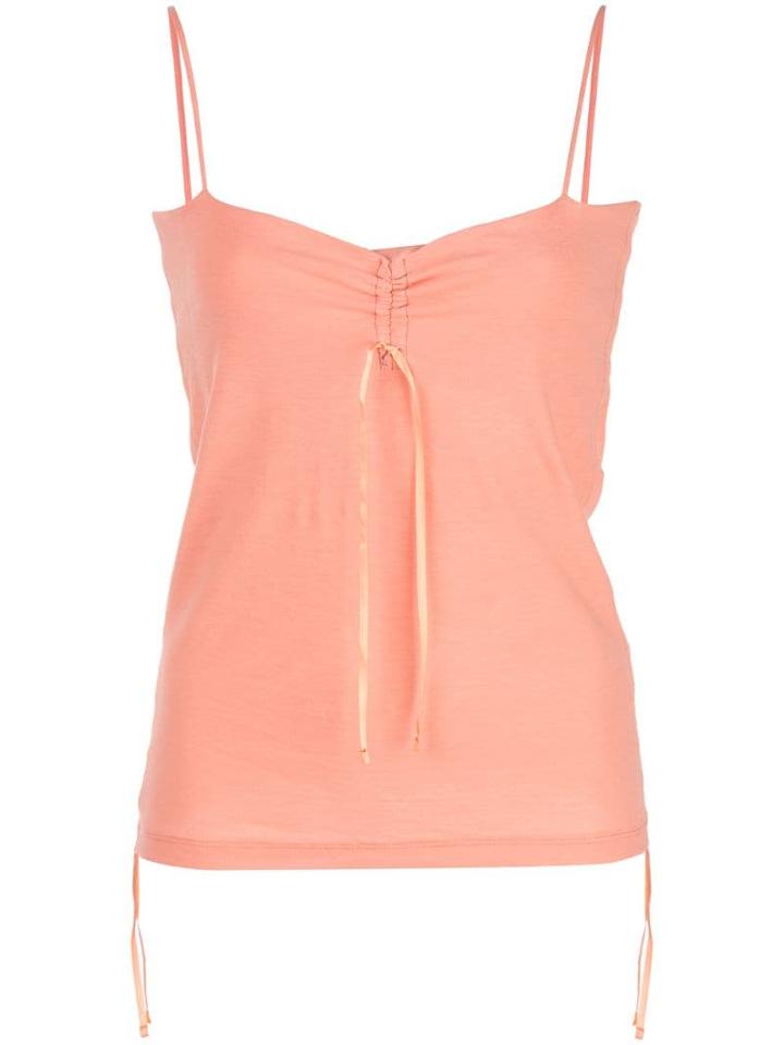 Callipygian Cinched Cami Top - Orange