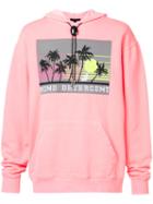 Alexander Wang - Palm Print Hoody - Men - Cotton - 46, Pink/purple, Cotton