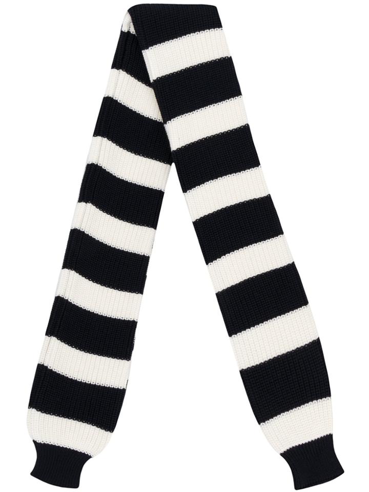 Sunnei Striped Scarf - Blue