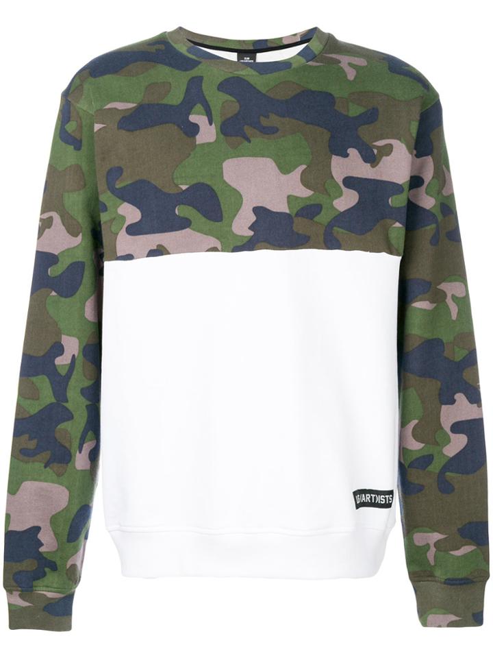 Les (art)ists Printed Camouflage Sweatshirt - Green
