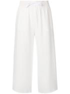 Blanca Cropped Wide Leg Trousers - White