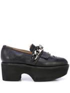 Charles Jeffrey Loverboy Chained Platform Loafer - Black