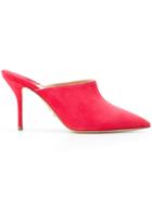 Paul Andrew Pointed Mules - Red
