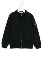 Stone Island Kids Classic Bomber Jacket, Boy's, Size: 6 Yrs, Blue
