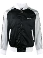 Gcds Stripe Panel Bomber Jacket - Black