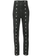 Sara Battaglia Buttons Applique Trousers - Grey