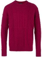Roberto Collina Cable Knit Jumper - Red
