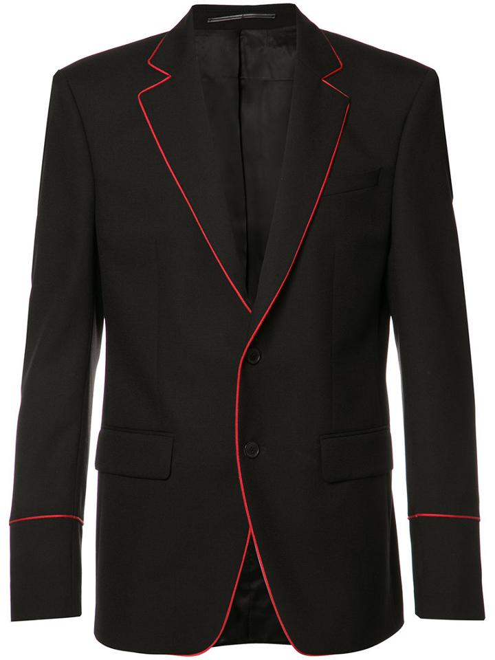 Givenchy Trimmed Blazer Jacket, Men's, Size: 50, Black, Cupro/wool/mohair