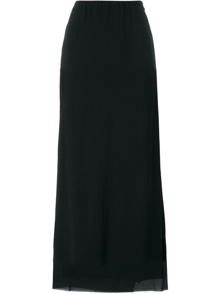Kristensen Du Nord Lateral Slit Long Skirt - Black