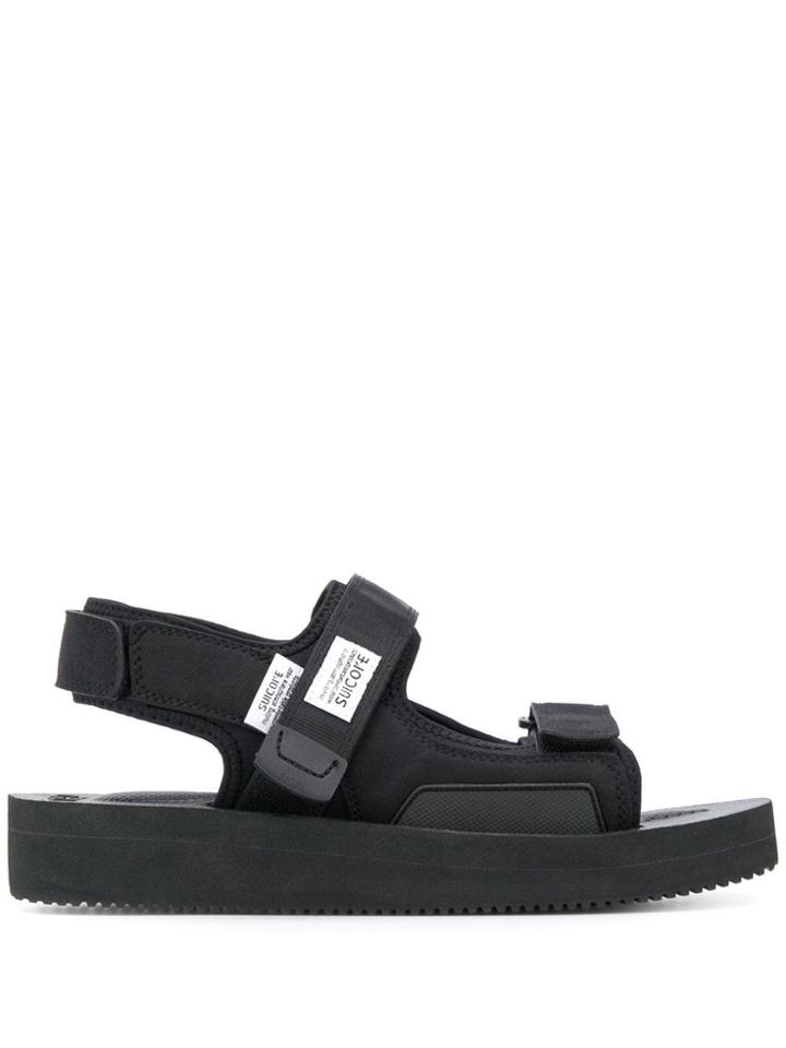 Suicoke Textured Strap Sandals - Black