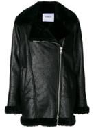 Ainea Oversized Asymmetric Coat - Black