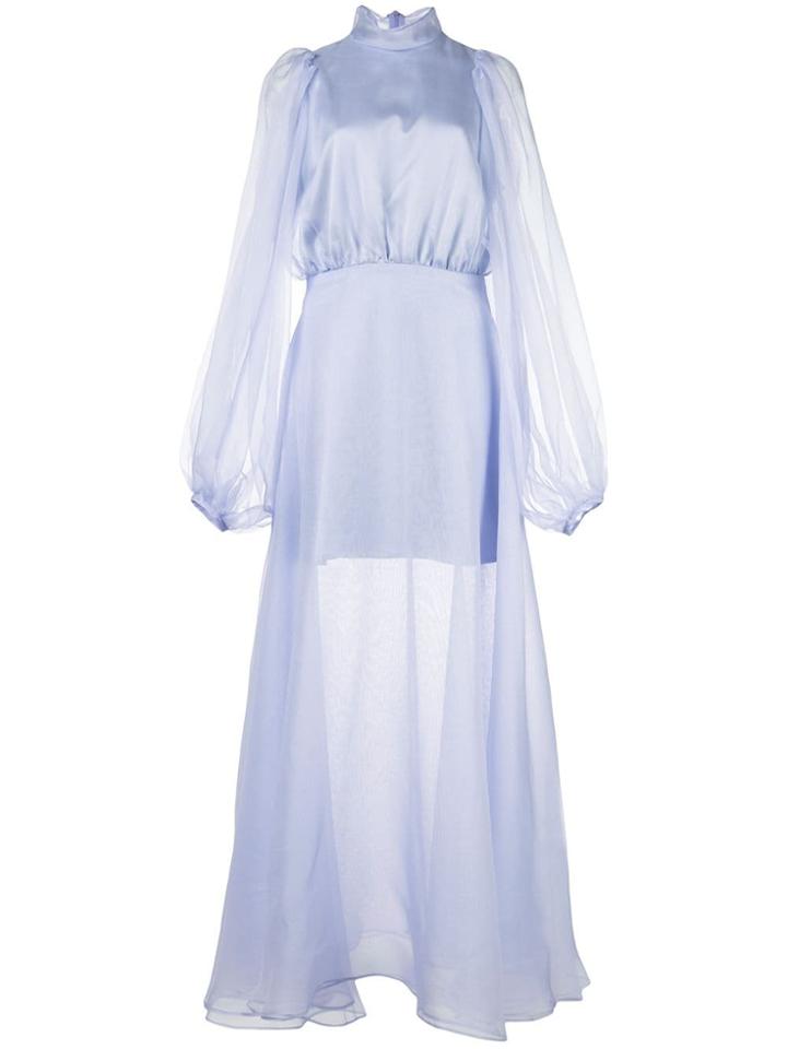 Beaufille Billowing Sleeves Dress - Blue