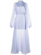 Beaufille Billowing Sleeves Dress - Blue