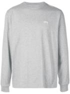 Stussy Logo Detail Sweatshirt - Grey