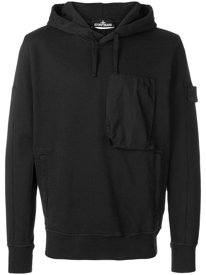 Stone Island Shadow Project Multi-pocket Hoodie - Black
