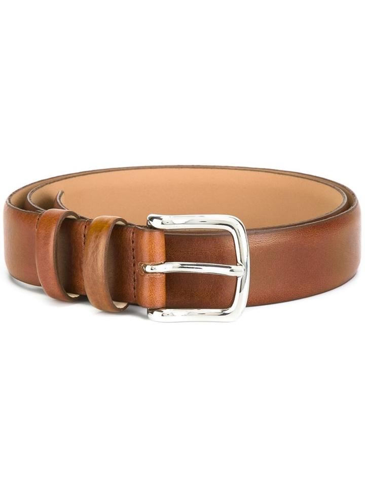 A.p.c. 'jérémy' Belt, Men's, Size: 100, Brown, Calf Leather