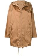 Prada Logo Rain Jacket - Brown