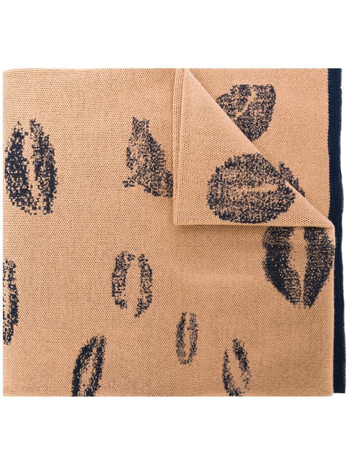 Sonia Rykiel Lip Print Scarf - Nude & Neutrals