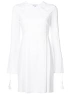Derek Lam 10 Crosby Asymmetrical Bell Sleeve Shift Dress - White